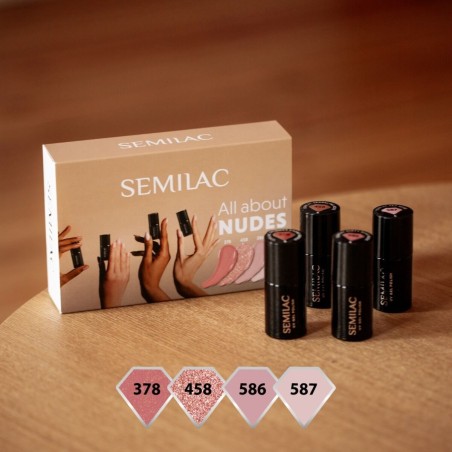 Комплект  All about nudes  Semilac