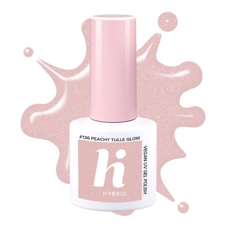Гел лак Hi hybrid 136 Peachy Tulle Glow