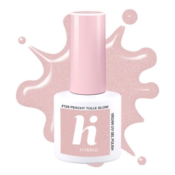 Гел лак Hi hybrid 136 Peachy Tulle Glow