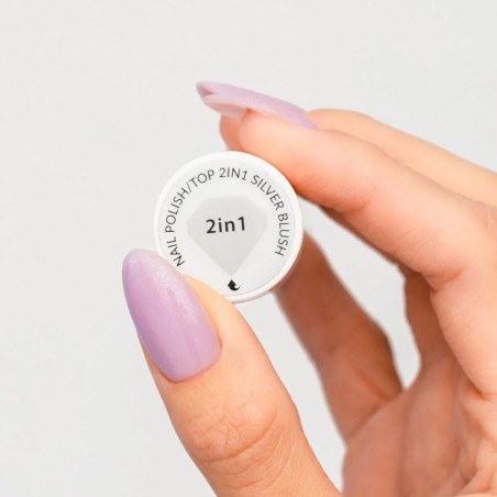 Топ за обикновен лак 2in1 Silver Blush