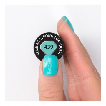 Гел лак 439 Strong Turquoise Semilac