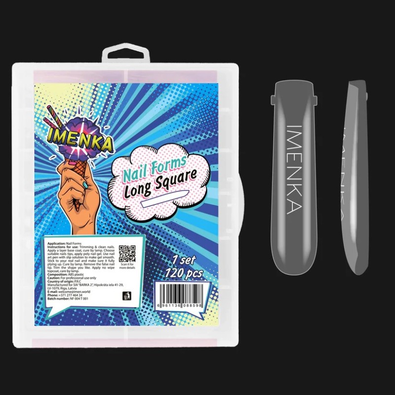 Форми горни Imenka Long Square 120бр.