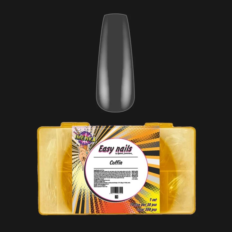 Форми гелови Imenka Coffin 500бр.