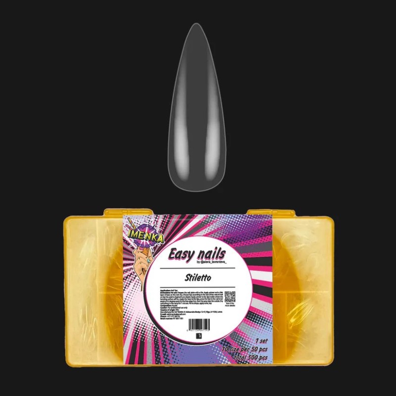 Форми гелови Imenka Stiletto 500бр.