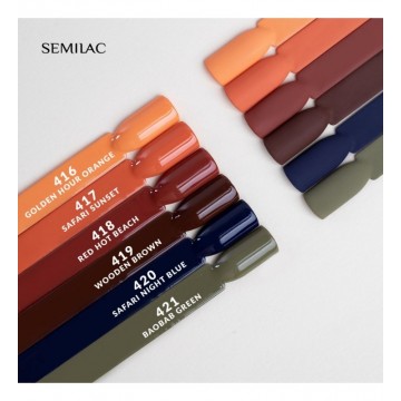 Гел лак 419 Wooden Brown Semilac