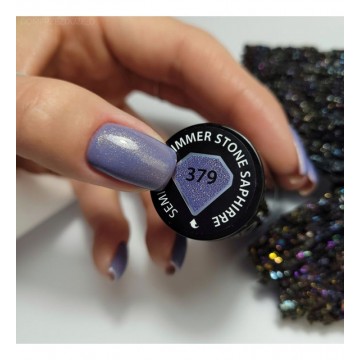 Гел лак 379 Shimmer Stone Sapphire Semilac