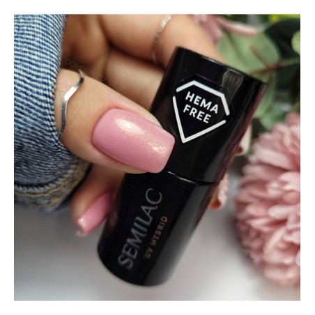 Гел лак 376 Shimmer Stone Pink Diamond Semilac