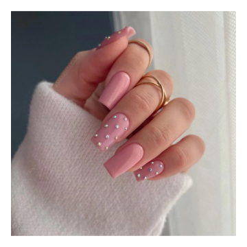 Гел лак 376 Shimmer Stone Pink Diamond Semilac