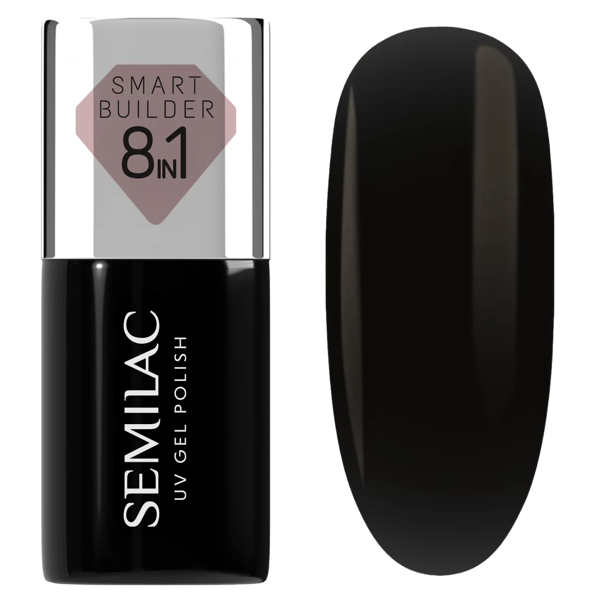 834 Гел в шише 834 Semilac Smart Builder Black Velvet - Image 1